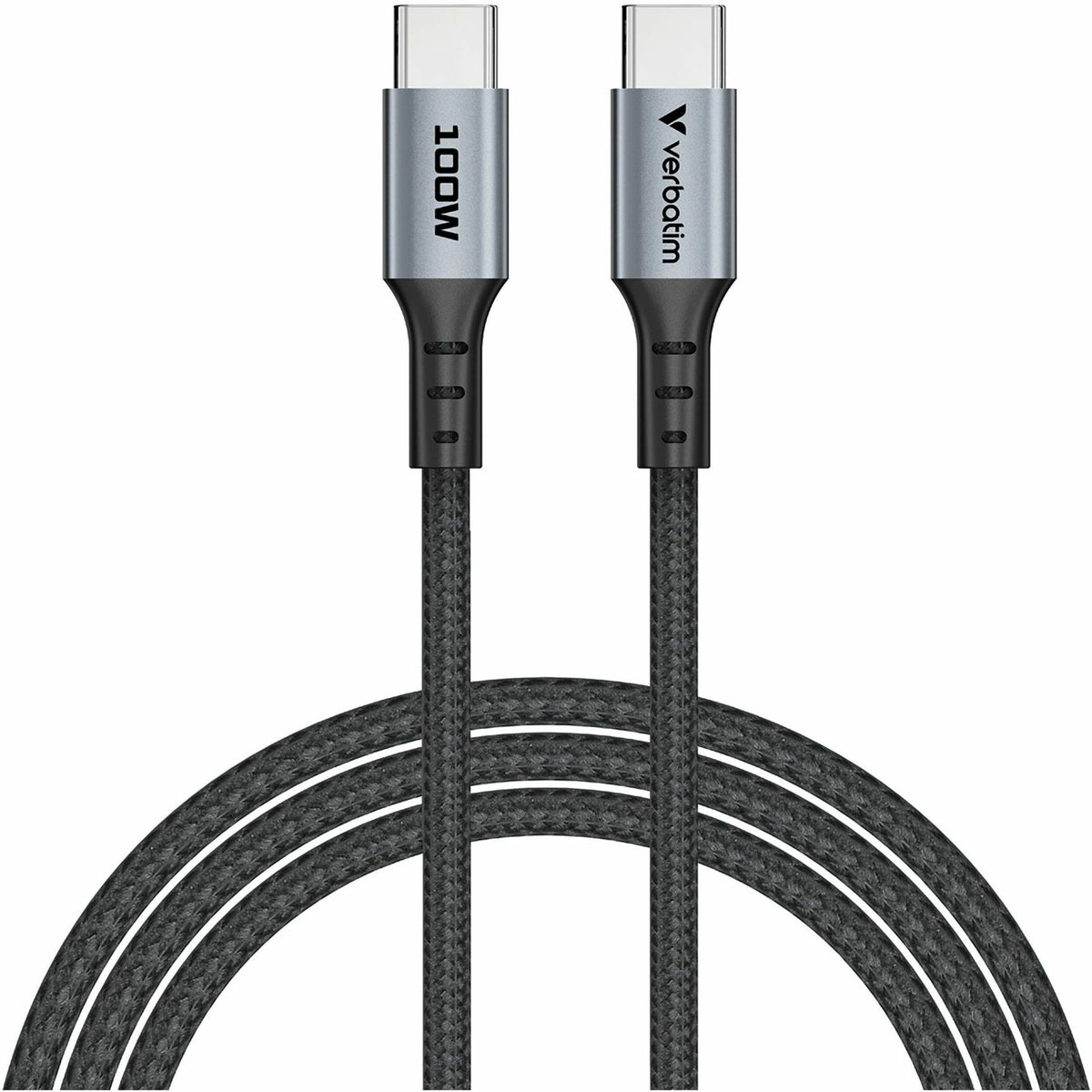 Verbatim Sync & Charge 100W USB-C to USB-C Cable - Black - 31846