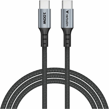 Verbatim Sync & Charge 100W USB-C to USB-C Cable - Black - 31846