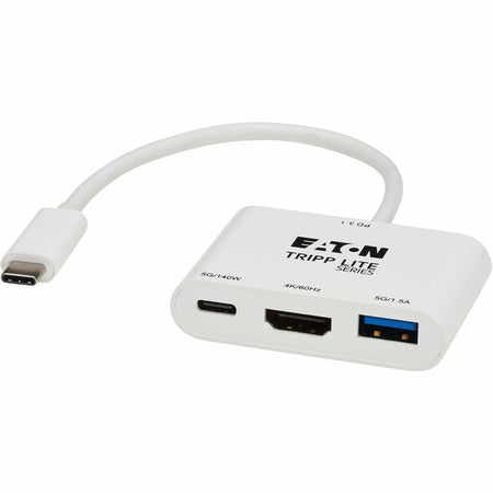 Eaton Tripp Lite Series USB-C Multiport Adapter - 4K 60 Hz HDMI, USB-A and USB-C Hub Ports, USB 3.2 Gen 1, 140W PD Charging, HDR, HDCP 2.3 - U444-06N-H4U-C3