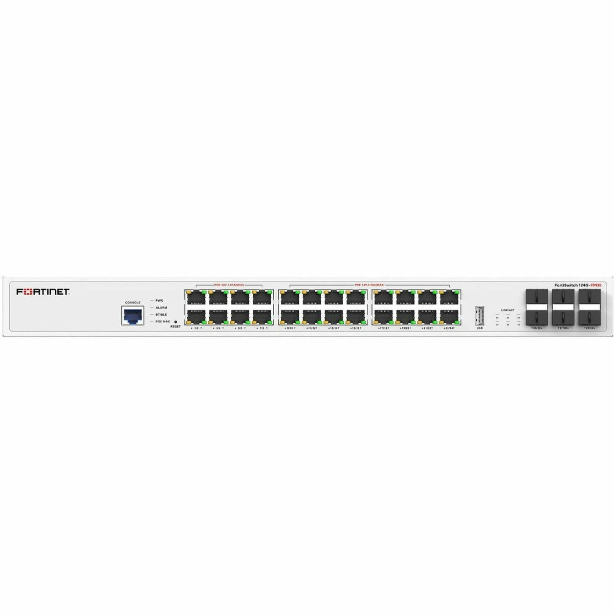 Fortinet FortiSwitch FS-124G-FPOE Ethernet Switch - FS-124G-FPOE
