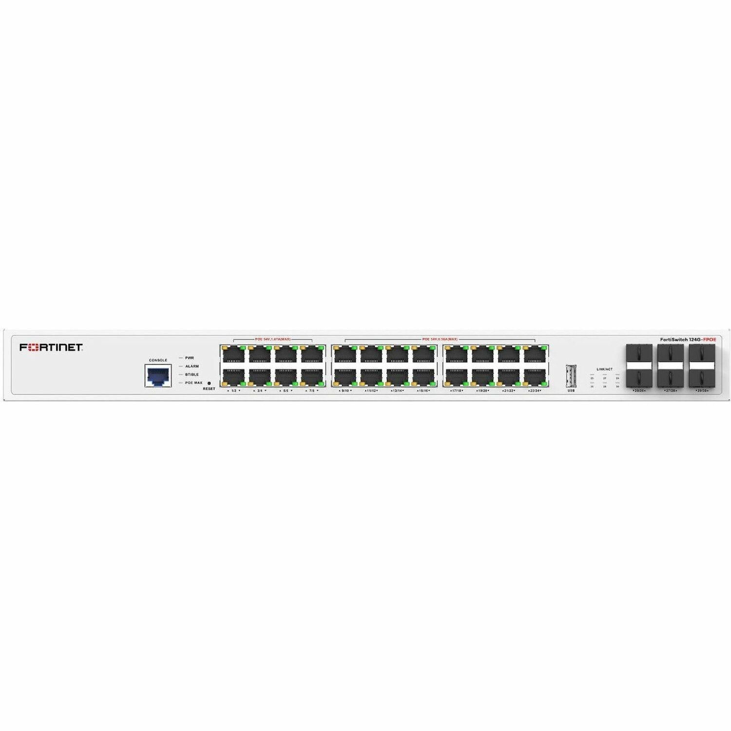 Fortinet FortiSwitch FS-124G-FPOE Ethernet Switch - FS-124G-FPOE