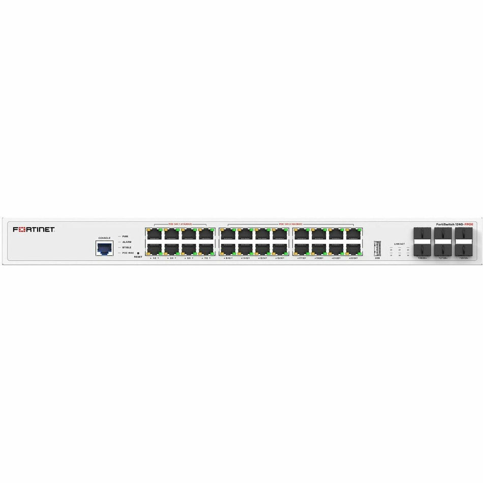 Fortinet FortiSwitch FS-124G-FPOE Ethernet Switch - FS-124G-FPOE