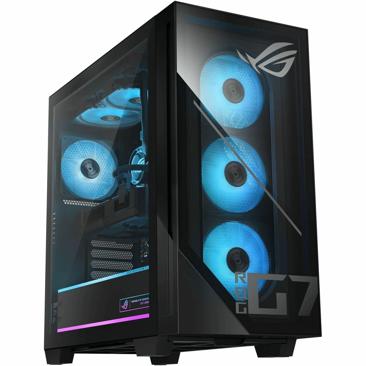 Asus ROG G700 G700TF-DS774 Gaming Desktop Computer - Intel Core Ultra 7 265F - 16 GB - 1 TB SSD - Black - G700TF-DS774