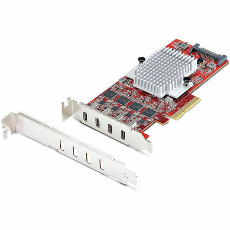 StarTech.com 4-Port USB Type-C PCIe Card, USB 3.2 10Gbps, USB-C PCI Express Expansion Card, 4x Independent USB Controllers, TAA-Compliant - P10Q4C-USB-CARD-LP