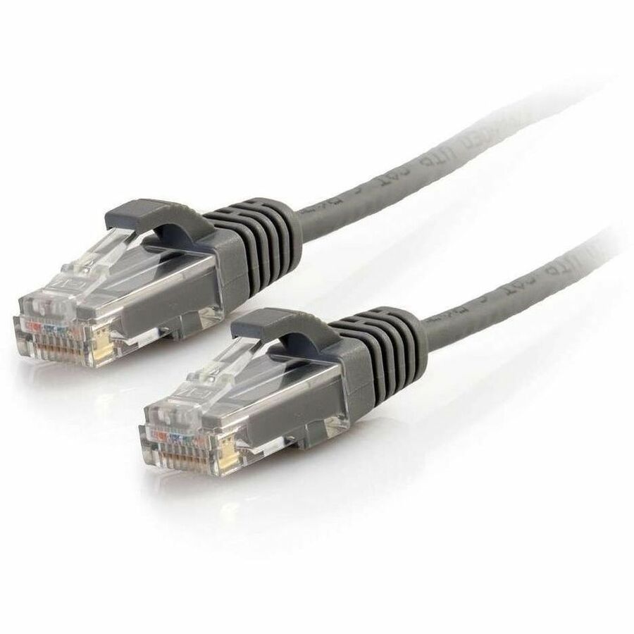 C2G 25ft (7.62m) Cat6 Snagless Unshielded (UTP) Slim Ethernet Network Patch Cable - Gray - C2G02219