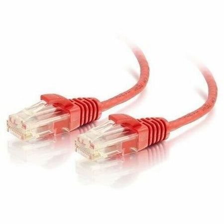 C2G 25ft (7.62m) Cat6 Snagless Unshielded (UTP) Slim Ethernet Network Patch Cable - Red - C2G02234