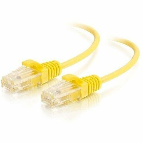 C2G 2ft (0.9m) Cat6 Snagless Unshielded (UTP) Slim Ethernet Network Patch Cable - Yellow - C2G02243