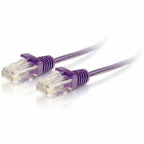 C2G 25ft (7.62m) Cat6 Snagless Unshielded (UTP) Slim Ethernet Network Patch Cable - Purple - C2G02231