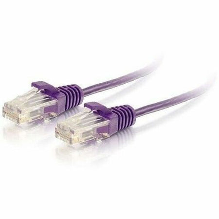C2G 25ft (7.62m) Cat6 Snagless Unshielded (UTP) Slim Ethernet Network Patch Cable - Purple - C2G02231