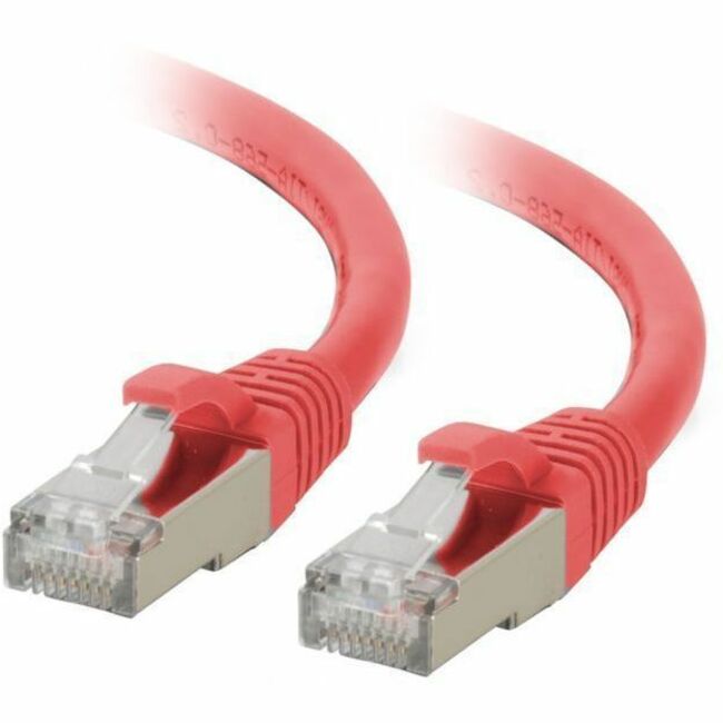C2G 15ft (4.6m) Cat6a Snagless Shielded (STP) Ethernet Network Patch Cable - Red - C2G07369