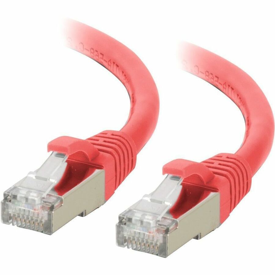 C2G 10ft (3m) Cat6a Snagless Shielded (STP) Ethernet Network Patch Cable - Red - C2G07367