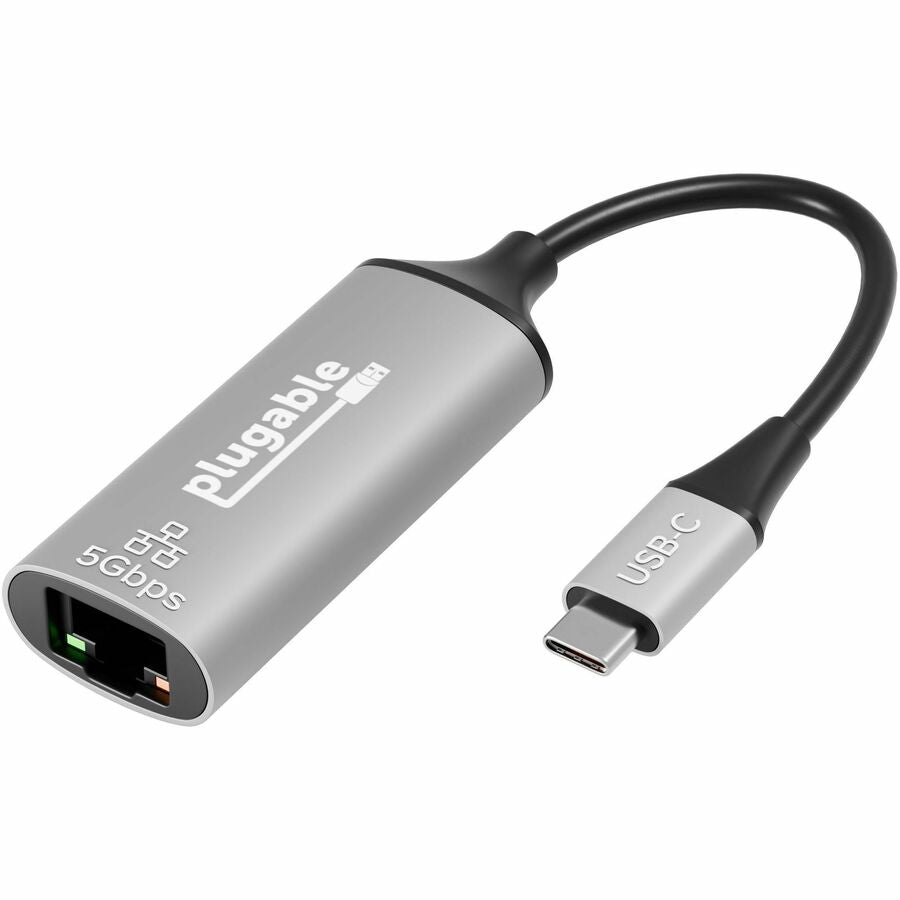 Plugable 5Gbps USB-C Ethernet Adapter - 5000Mbps Wired Network for Windows, macOS, and ChromeOS Laptops and Desktops - USBC-E5000