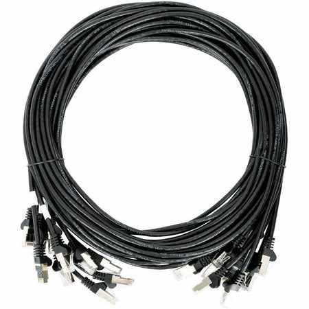 Intellinet Cat6 U/UTP Slim Network Patch Cable, 20 ft., Black, 10-Pack - 745048