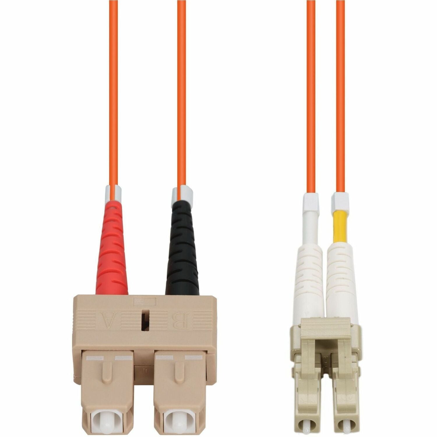 AddOn 7m SC to LC Orange OM2 Duplex OFNR (Riser-Rated) Fiber Patch Cable - ADD-SC-LC-7M5OM2