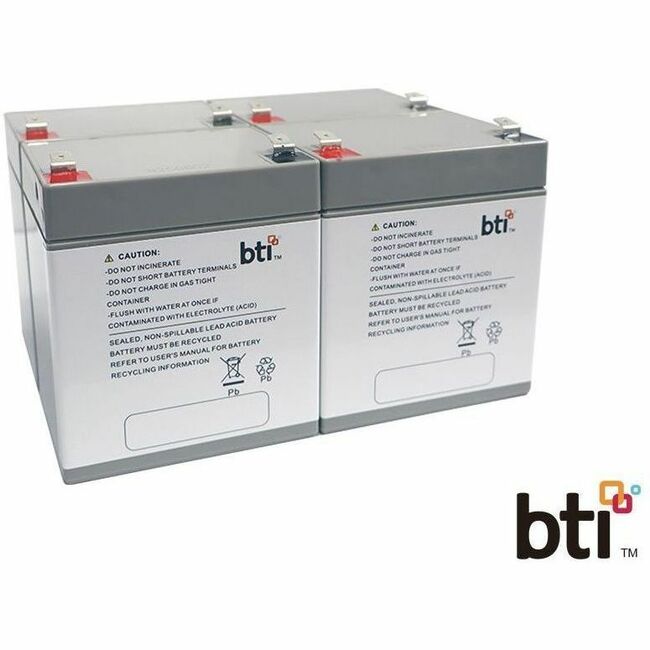 BTI 12V5.5A-T2-BATT-4PK-BTI 12V 5.5AH 1-CELL T2/F2 SEALED LEAD ACID BATTERY (PACK OF 4) - 2yr Warranty - 12V5.5A-T2-BATT-4PK-BTI