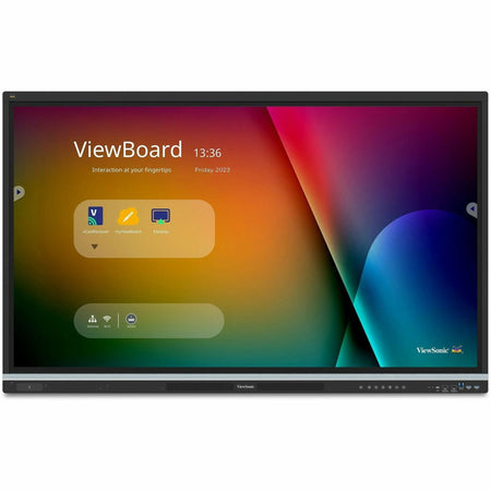 ViewSonic IFP5551 55 Inch 4K ViewBoard Interactive Smart Board with Integrated Education Software, Android 14, Google EDLA, 50-Point Touch, Built-in Microphone, HDMI, VGA, USB Hub, and USB C Inputs - IFP5551