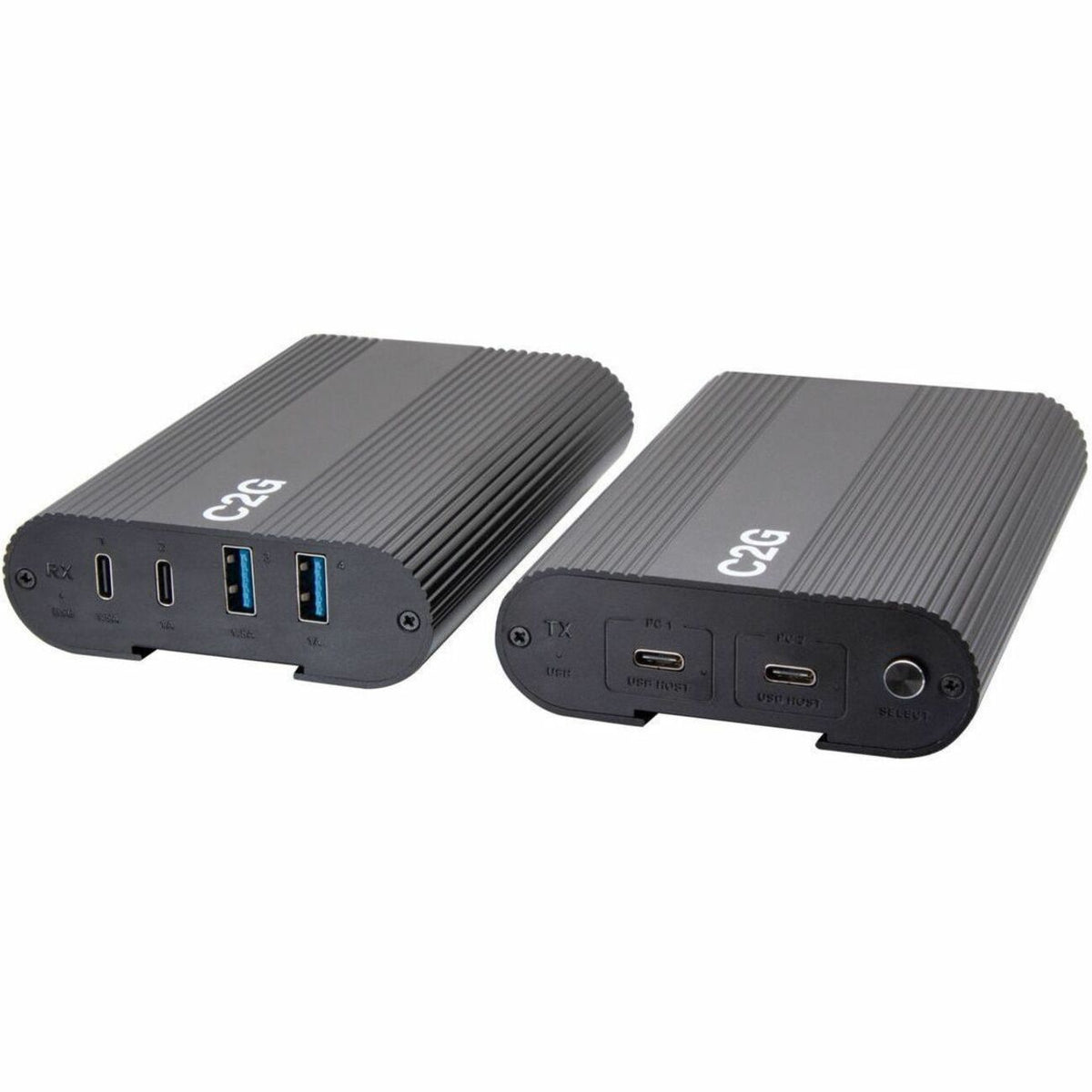 C2G Superbooster 2X4 USB Over Cat6a Extender Switch USB 3.2 GEN1 (5Gbps) - C2G54262