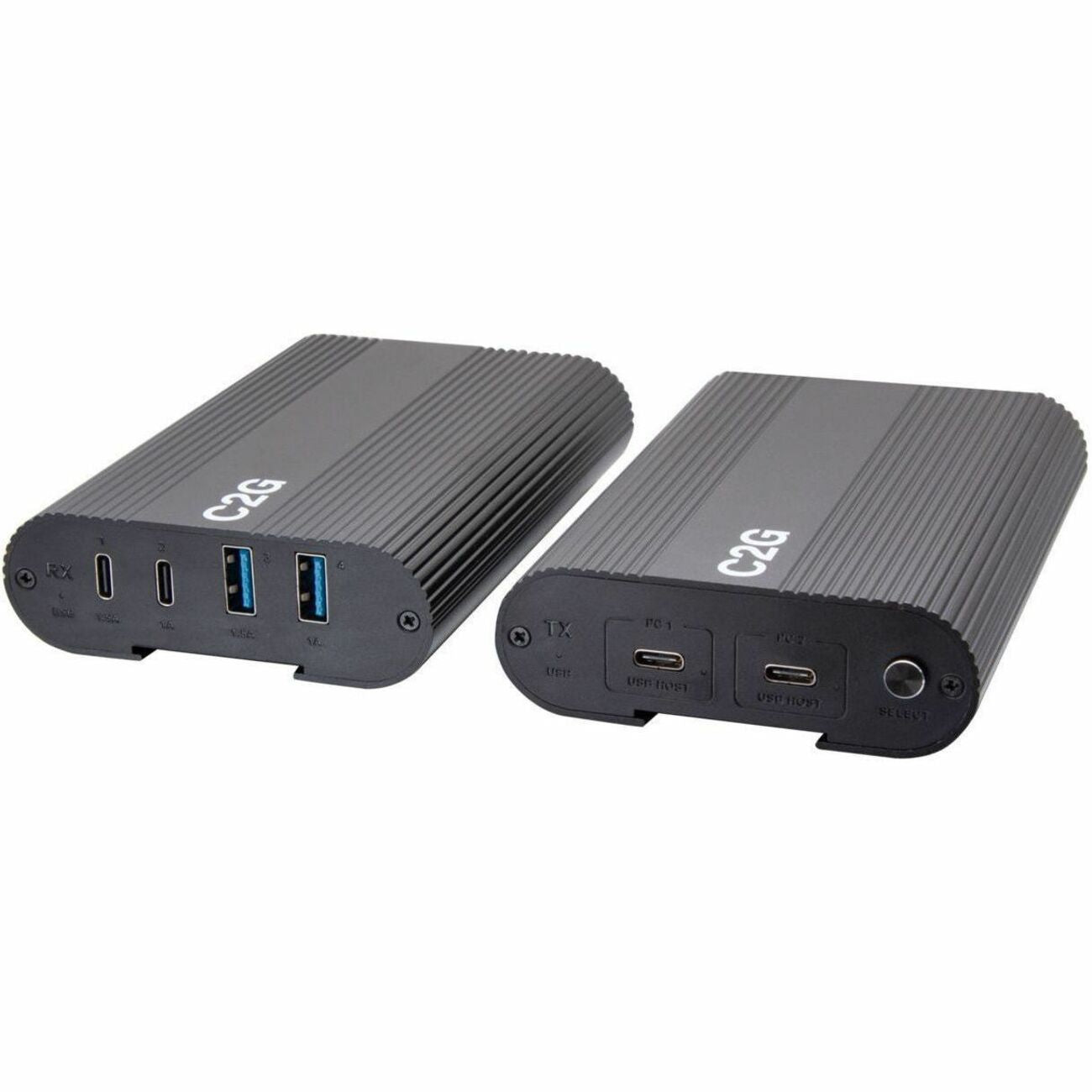 C2G Superbooster 2X4 USB Over Cat6a Extender Switch USB 3.2 GEN1 (5Gbps) - C2G54262