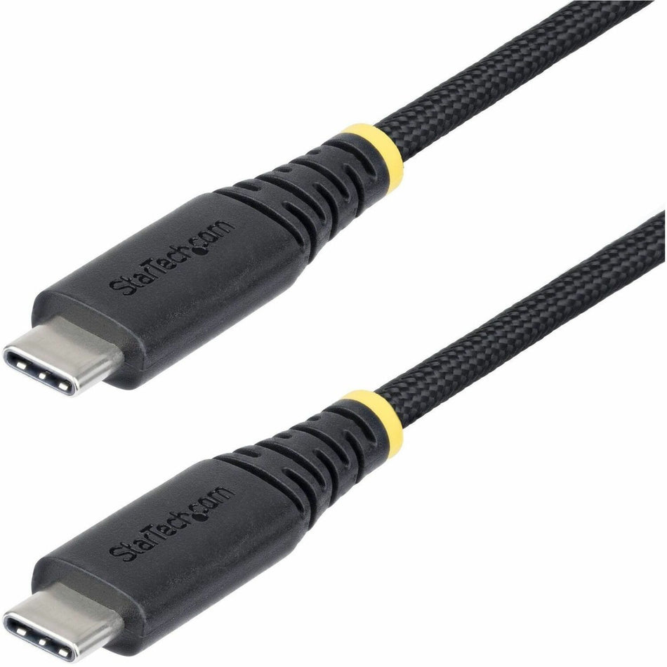 StarTech.com 3ft (91cm) USB-C Charging Cable, 240W PD EPR, Dual-Layer Silicone/Braided Jacket, Rugged USB 2.0 Laptop Charge Cord, USB-IF - S2CEPR3F-USB-CABLE