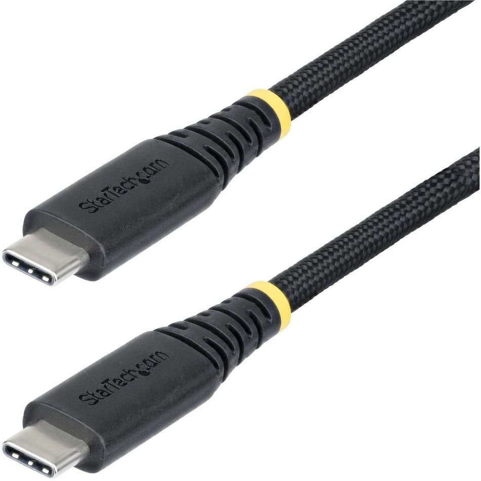 StarTech.com 10ft (3m) USB-C Charging Cable, 240W PD EPR, Dual-Layer Silicone/Braided Jacket, Rugged USB 2.0 Laptop Charge Cord, USB-IF - S2CEPR10F-USB-CABLE
