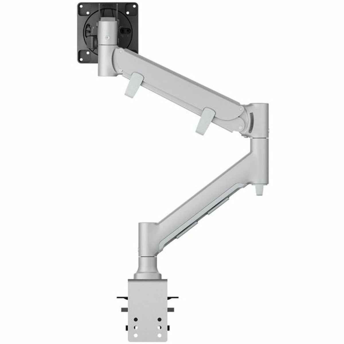 Atdec FORTIS Mounting Arm for Monitor, Flat Panel Display, Curved Screen Display - Silver - Landscape/Portrait - AWMS-HXB-H-S-V