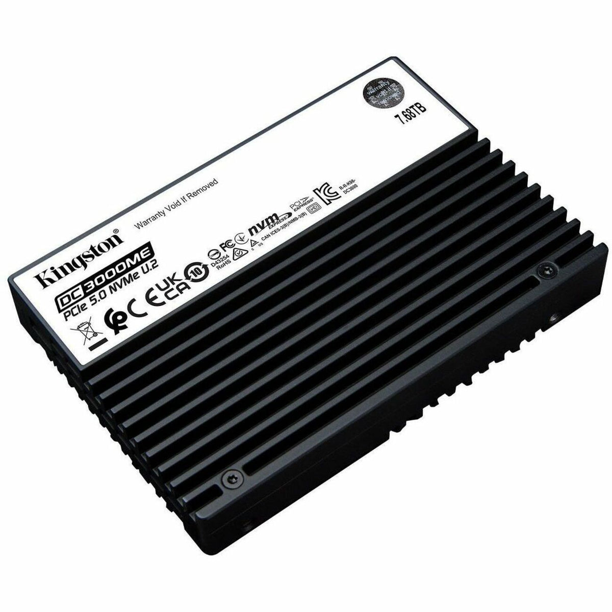 Kingston DC3000ME 7.68 TB Solid State Drive - 2.5" Internal - U.2 (PCI Express NVMe 5.0 x4) - SEDC3000ME/7T6