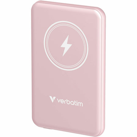 Verbatim Charge 'n' Go Magnetic Wireless Power Bank 5000 mAh - Pink - 32243