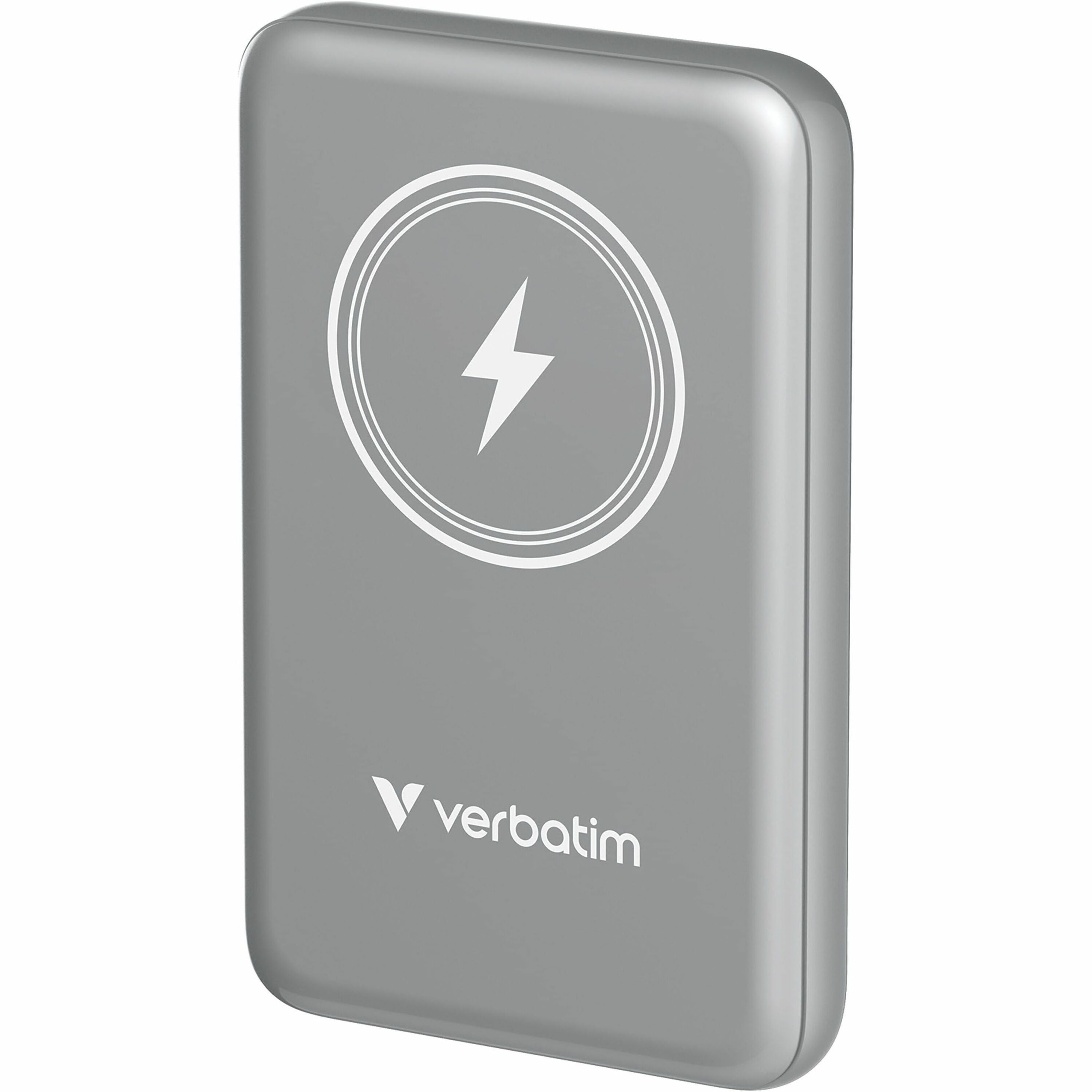 Verbatim Charge 'n' Go Magnetic Wireless Power Bank 10000 mAh - Grey - 32249