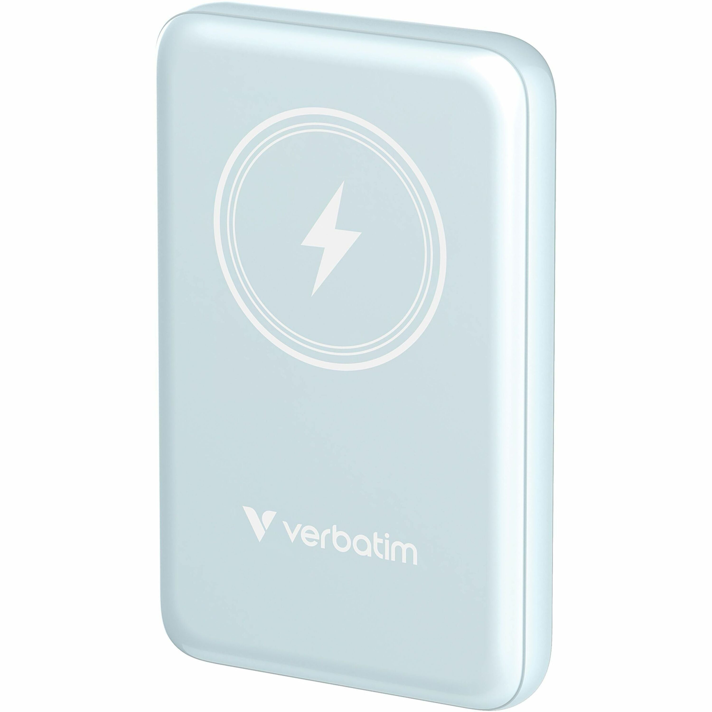 Verbatim Charge 'n' Go Magnetic Wireless Power Bank 10000 mAh - Blue - 32247