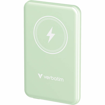 Verbatim Charge 'n' Go Magnetic Wireless Power Bank 5000 mAh - Green - 32241