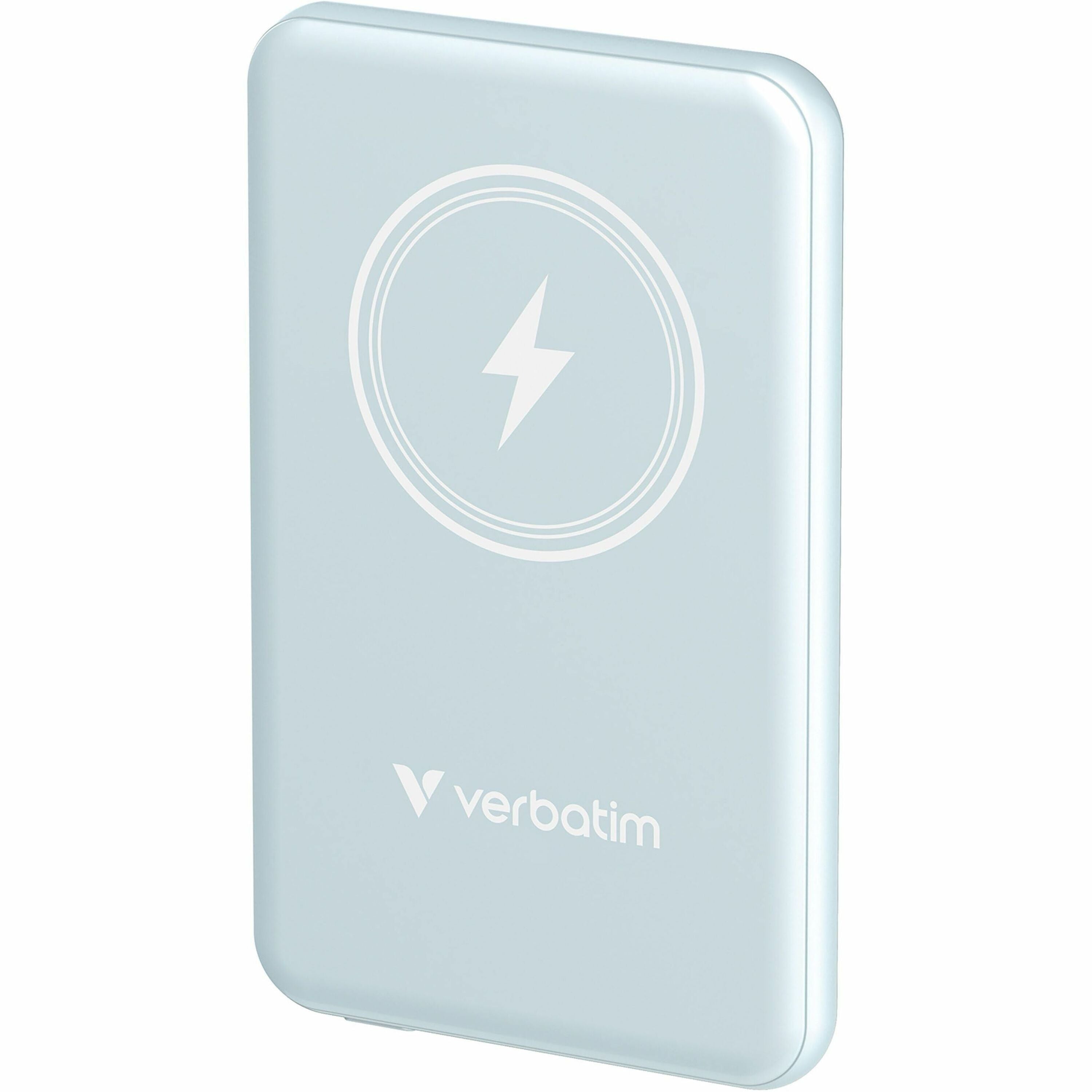 Verbatim Charge 'n' Go Magnetic Wireless Power Bank 5000 mAh - Blue - 32242