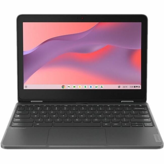 Lenovo 300e Yoga Chromebook Gen 4 82W2002JUS 11.6" Touchscreen Convertible 2 in 1 Chromebook - HD - 60 Hz - Octa-core (ARM Cortex A76 + Cortex A55) - 8 GB - 64 GB Flash Memory - English Keyboard - Graphite Gray - 82W2002JUS