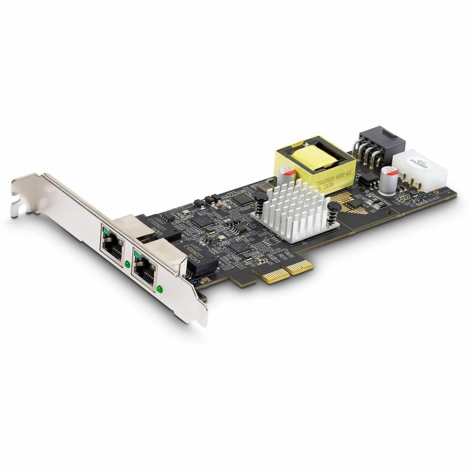StarTech.com 2-Port 2.5Gbps PCI Express PoE Network Card, Dual Intel I225-V, PCIe 802.3af/at PoE+ Multi-Gigabit Ethernet NIC - PR22GIP-NETWORK-CARD