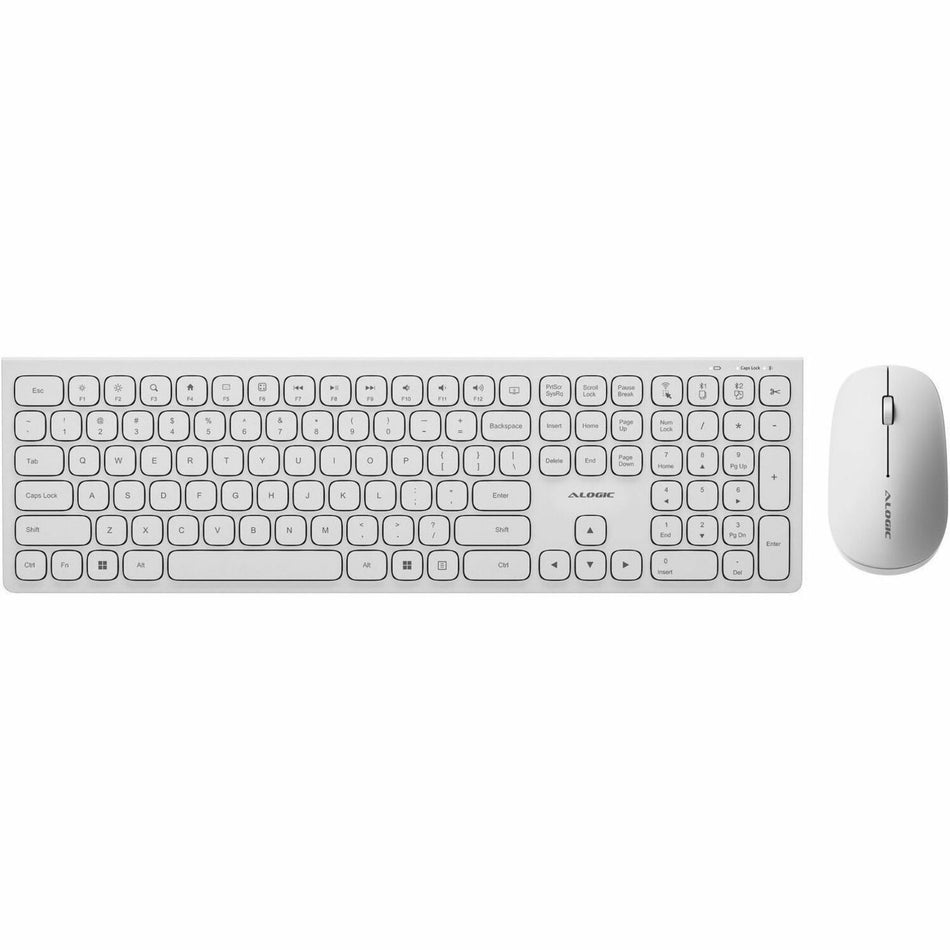 Alogic USB-C Rechargeable Wireless Mouse and Keyboard for Windows - ASKBT3WCWH