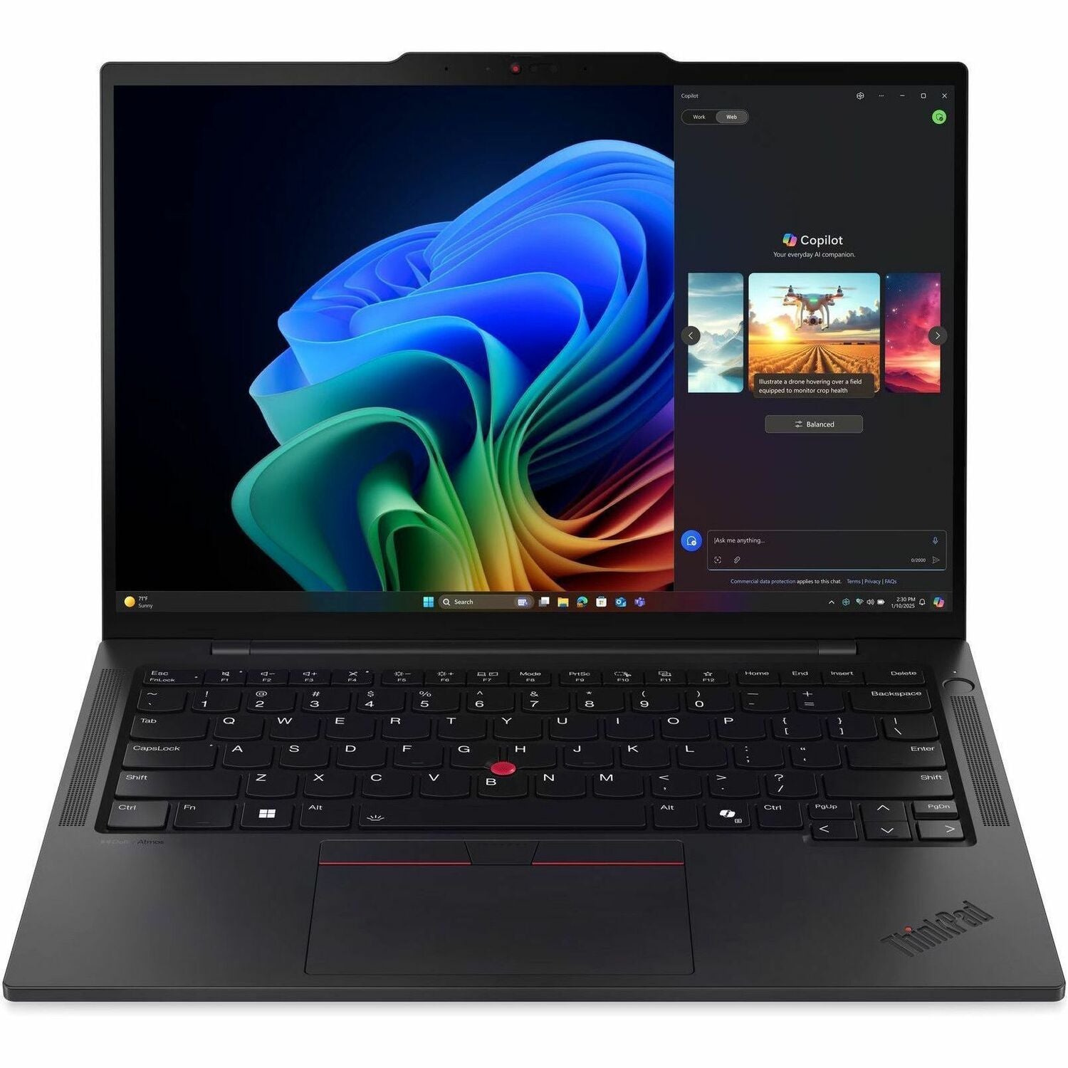 Lenovo ThinkPad T14s Gen 6 21QX000NUS 14" Touchscreen Copilot+ PC Notebook - WUXGA - 60 Hz - Intel Core Ultra 7 268V - 32 GB - 1 TB SSD - English Keyboard - Black - 21QX000NUS