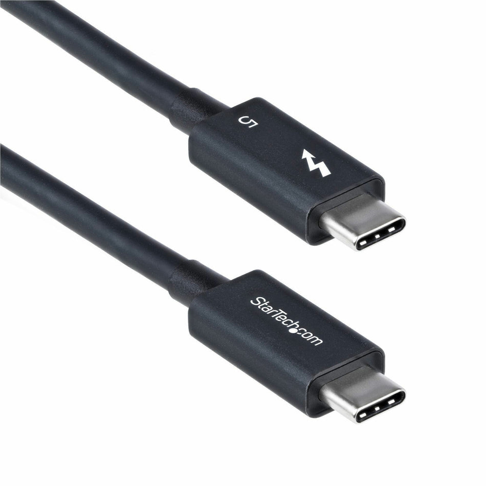 StarTech.com 2.6ft (80cm) Thunderbolt 5 Cable, 80Gbps/120Gbps, 240W PD, 8K 60Hz, Certified Thunderbolt Cable, Compatible w/TB4/USB-C - TBLT5MM80CM240W