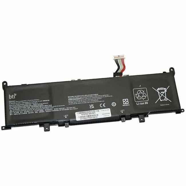 BTI N70706-005-BTI 3-CELL 11.58V LI-ION NOTEBOOK BATTERY N70706-005, RX03XL, TPN-DB1Z, N69453-271, HSTNN-WB0H - N70706-005-BTI