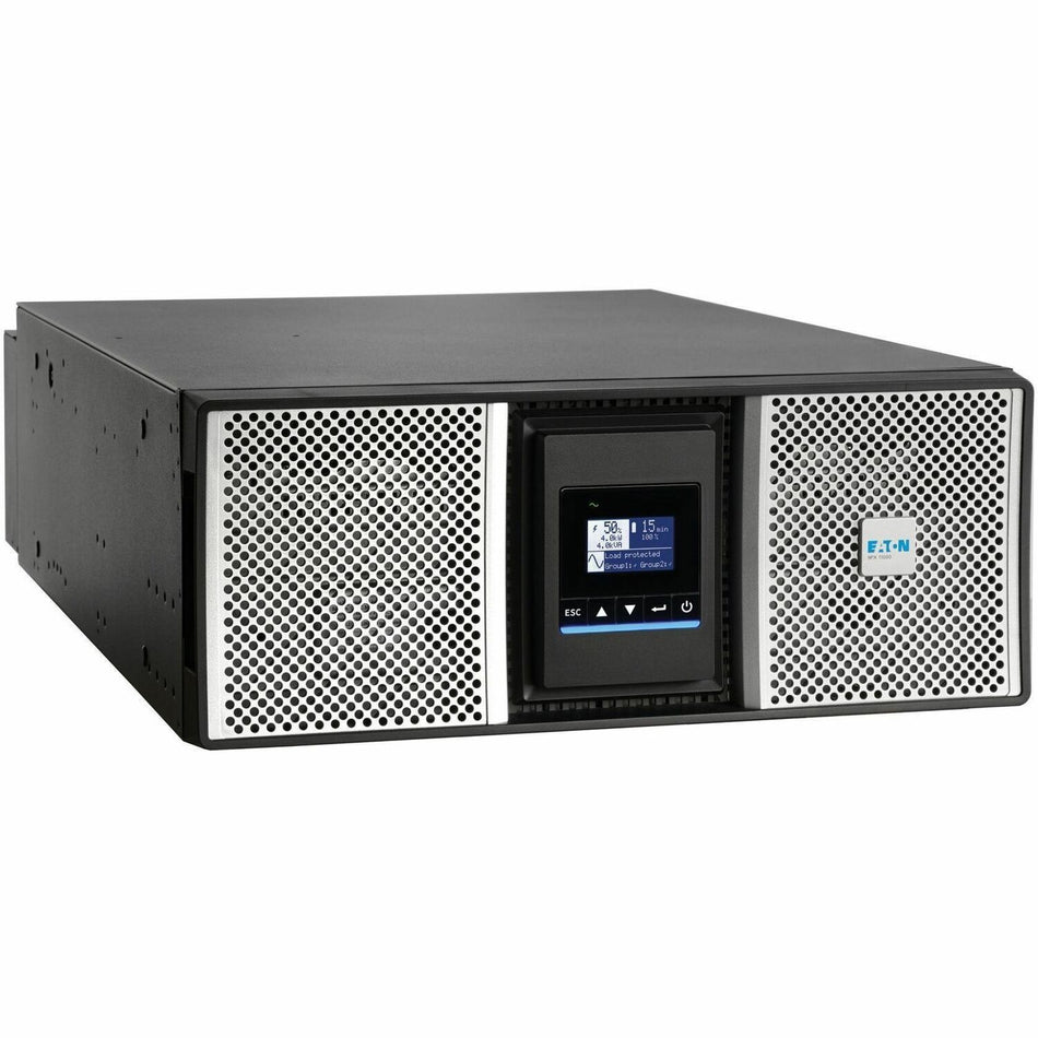 Eaton 9PX G2 8000VA 8000W 208V Online Double-Conversion UPS - Hardwired Input, 4 L6-30R/Hardwired Output, Cybersecure Network Card, Extended Run, 4U Rack/Tower - 9PX8KG2