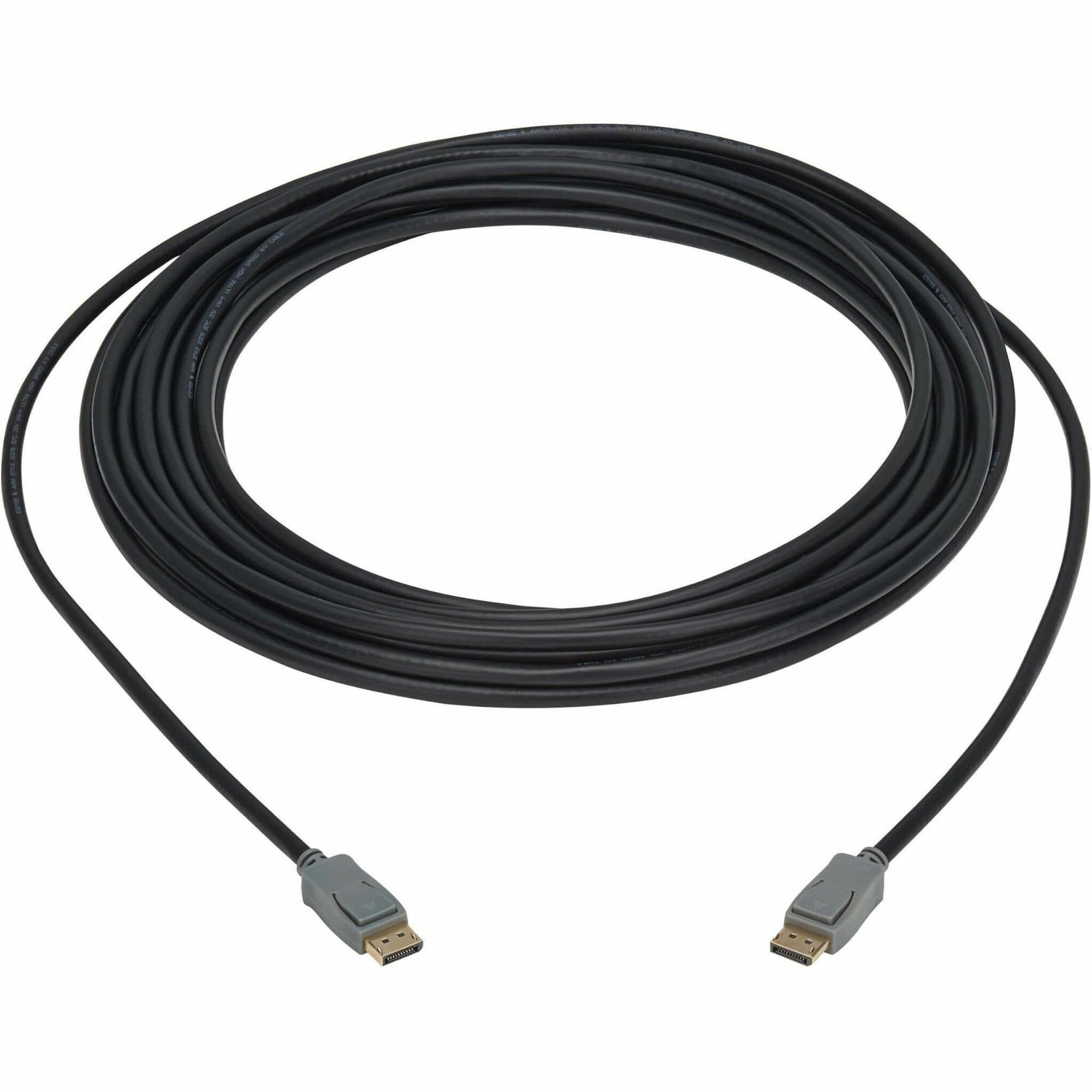 Eaton Tripp Lite Series DisplayPort Cable with Latching Connectors (M/M), 4K 60 Hz, HBR2, 4:4:4, HDCP 2.2, 35 ft. (10.7 m), Black - P580-035-4K6