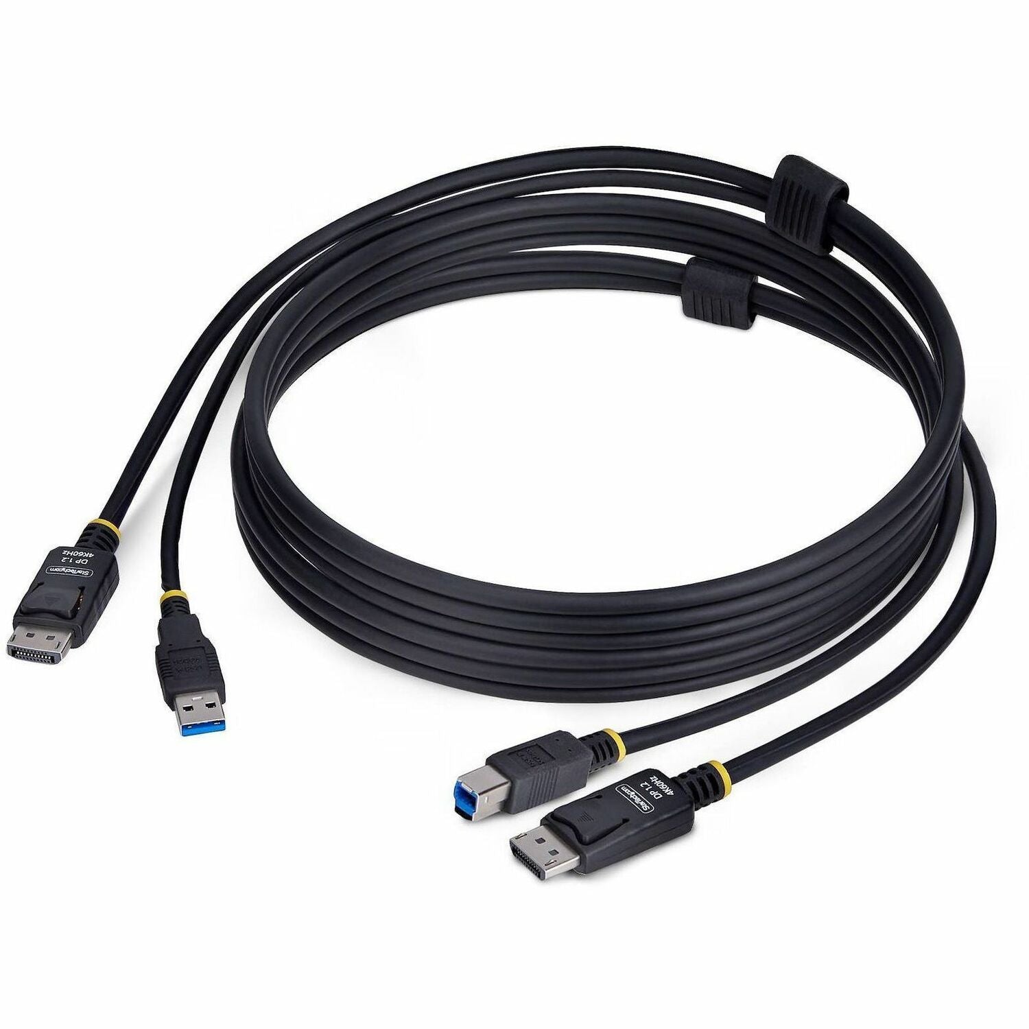 StarTech.com 6ft (1.8m) DisplayPort and USB 5Gbps KVM Cable, 4K 60Hz, Universally Compatible DP 1.2/USB 3.0 Combo Cable for KVM Switches - DU1226-KVM-CABLE