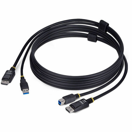 StarTech.com 6ft (1.8m) DisplayPort and USB 5Gbps KVM Cable, 4K 60Hz, Universally Compatible DP 1.2/USB 3.0 Combo Cable for KVM Switches - DU1226-KVM-CABLE