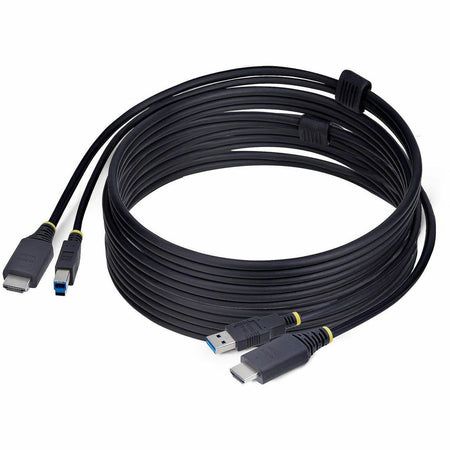 StarTech.com 10ft (3m) HDMI and USB 5Gbps KVM Cable, Up to 4K 60Hz, HDMI 2.0 and USB Combo Cable for KVM Switch - HU12210-KVM-CABLE