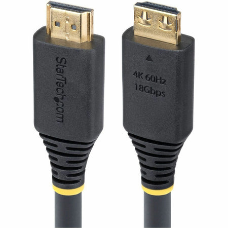 StarTech.com 20ft (6.1m) High Speed HDMI Cable with Gripping Connectors, 4K 60Hz/1440p 144Hz 18Gbps, UHD HDMI Cord, TPE Jacket - HDMI2-CABLE-GRIP-20F