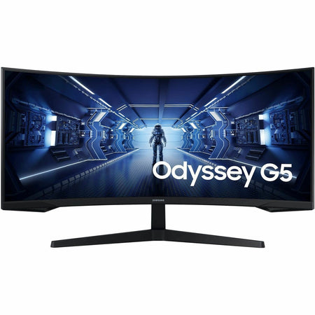 Samsung Odyssey G5 C34G55TWWN 34" Class UW-QHD Curved Screen LED Monitor - 21:9 - Black - C34G55TWWN