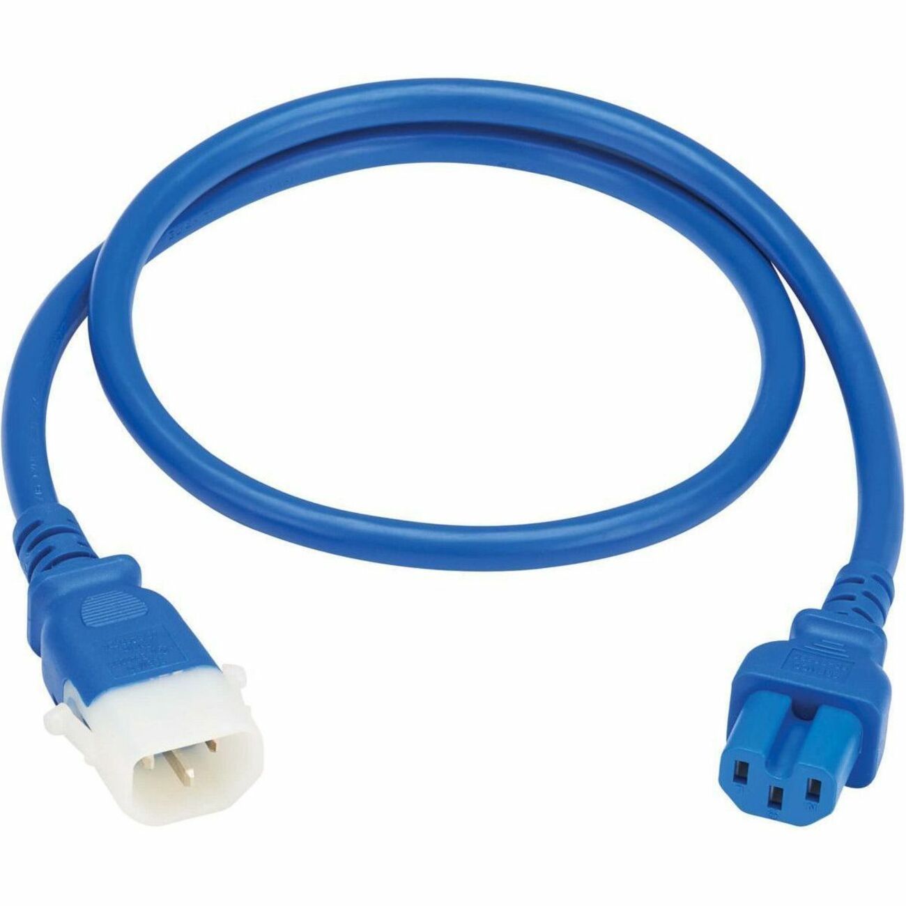 Eaton Tripp Lite Series PDU Power Cords, C15 to P-Lock C14 - Heavy-Duty, 15A, 250V, 14 AWG, 6 ft. (1.8 m), Blue, 6 Pack - P018-E06-ABL-6