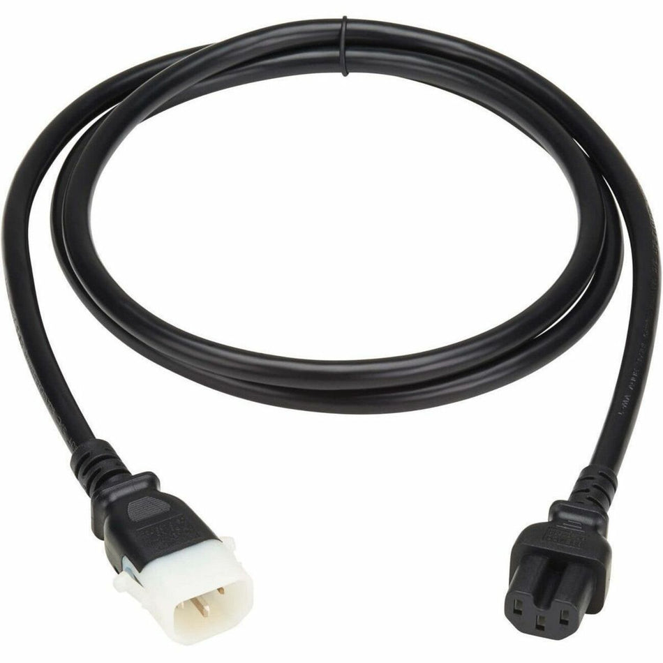 Eaton Tripp Lite Series PDU Power Cords, C15 to P-Lock C14 - Heavy-Duty, 15A, 250V, 14 AWG, 6 ft. (1.8 m), Black, 6 Pack - P018-E06-6