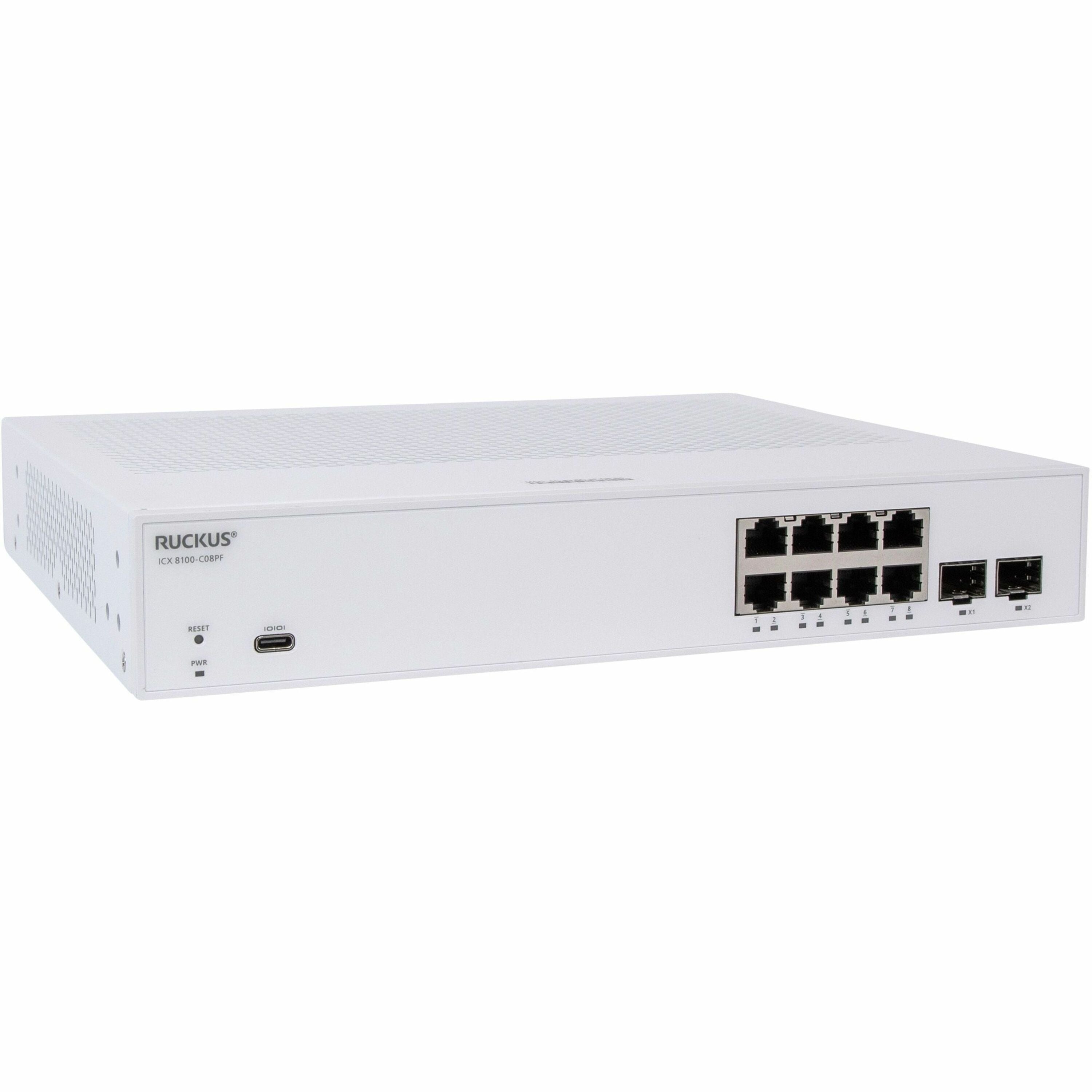 RUCKUS ICX 8100-C08PF Ethernet Switch - ICX8100-C08PF