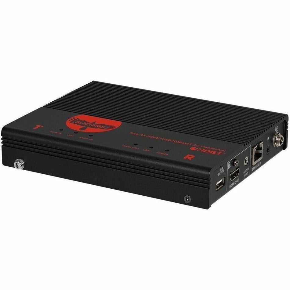 Monoprice Blackbird True 4K HDMI USB HDBaseT 3.0 Transceiver [TAA] Over Single Cat6a, Up To 100m (328ft) HDCP 2.2 - 44559