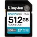 Kingston Canvas Go! Plus 512 GB Class 10/UHS-I (U3) V30 SDXC - SDG4/512GB