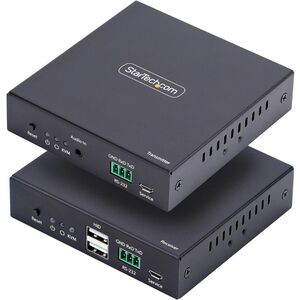 StarTech.com HDMI KVM Extender Over IP Network, 4K 60Hz, Driverless, HDMI and USB Over Ethernet/CAT6, AVoIP, Transmitter/Receiver Kit - IH2006-KVM-EXTENDER